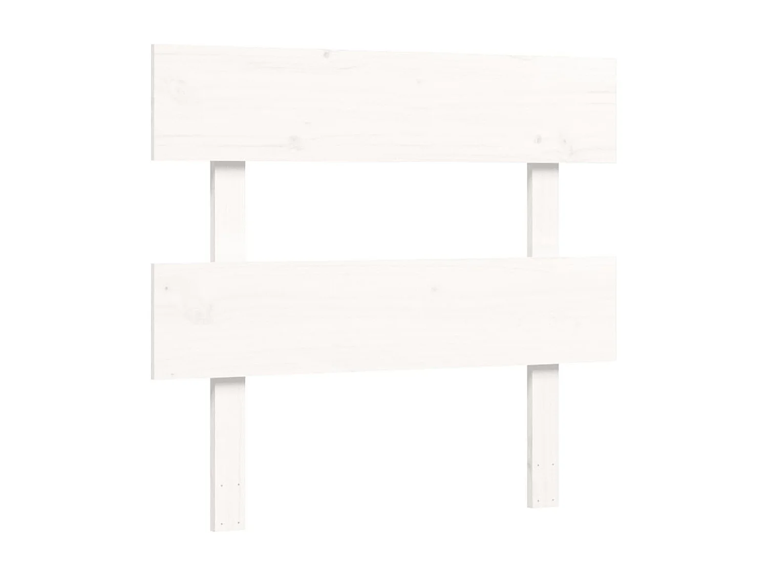 Lit simple | Lit adulte, enfant | Cadre de lit blanc bois de pin massif 90x190 cm