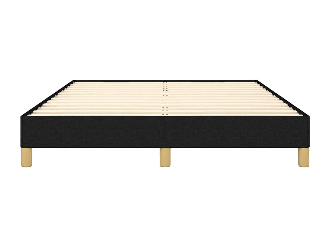 Lit double | Lit adulte | Cadre de lit noir 160x200 cm tissu
