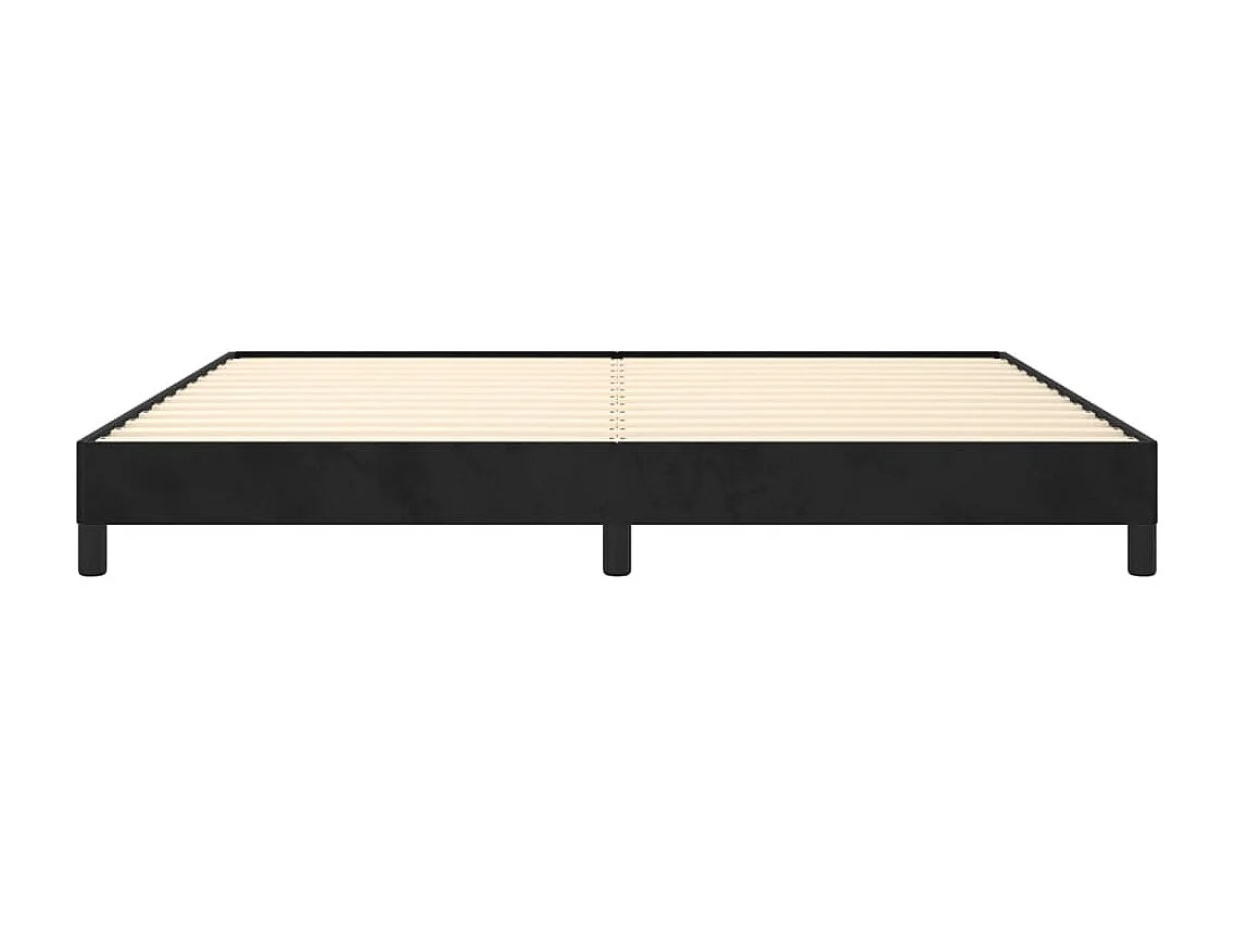 Bedframe | Tweepersoonsbed zonder matras 200x200 cm fluweel zwart