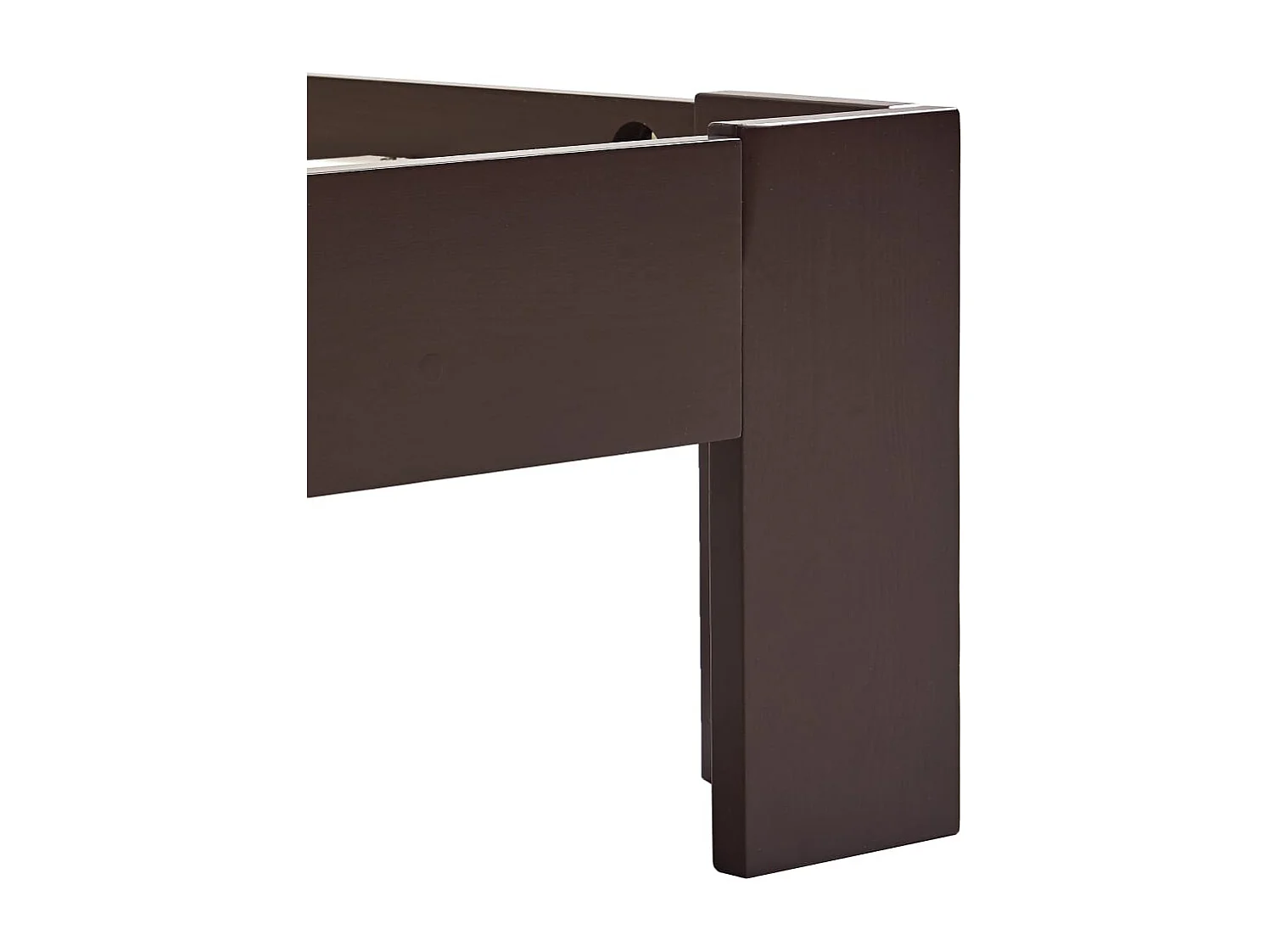 Lit simple | Lit adulte, enfant | Cadre de lit marron foncé bois pin massif 90x200cm