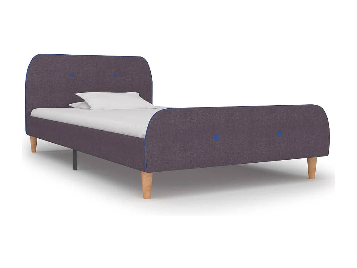 Lit simple | Lit adulte, enfant | Cadre de lit taupe tissu 90x200 cm