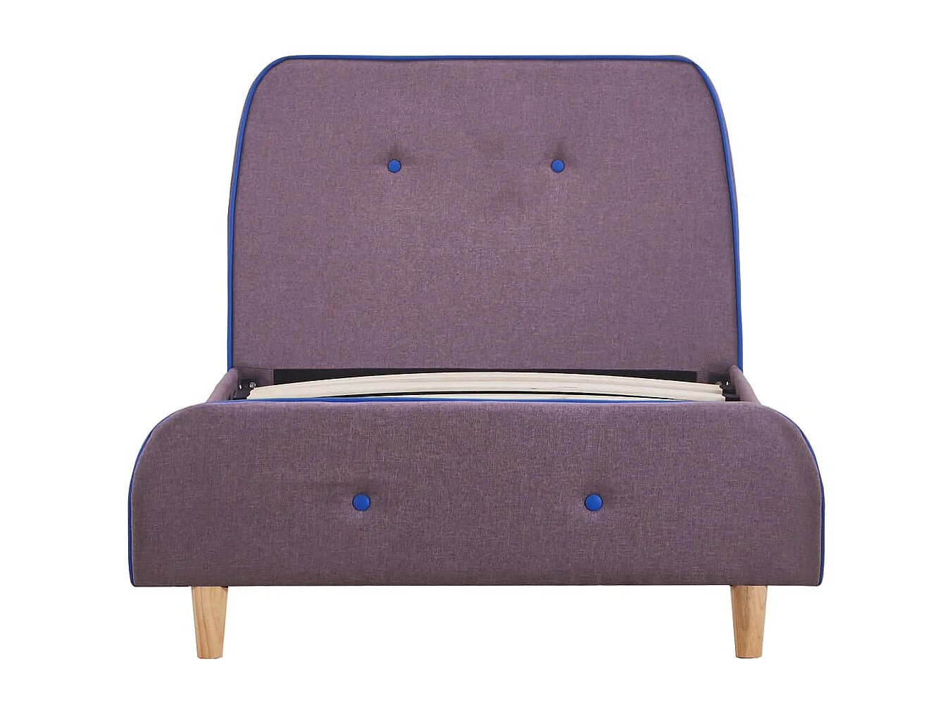 Lit simple | Lit adulte, enfant | Cadre de lit taupe tissu 90x200 cm