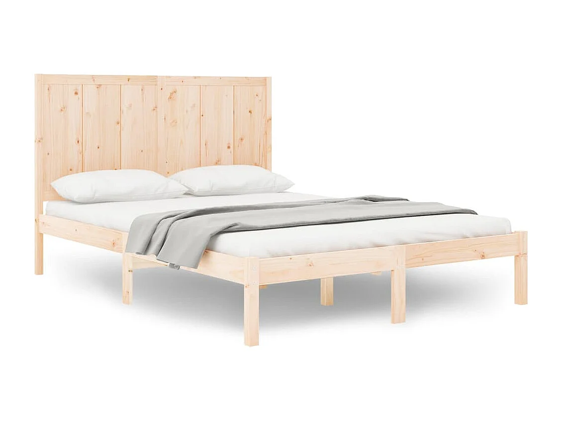 Lit double | Lit adulte | Cadre de lit 140x200 cm bois massif de pin