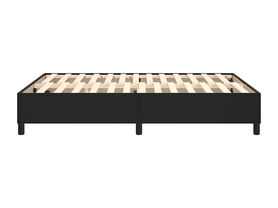 Lit double | Lit adulte | Cadre de lit noir 140x200 cm similicuir