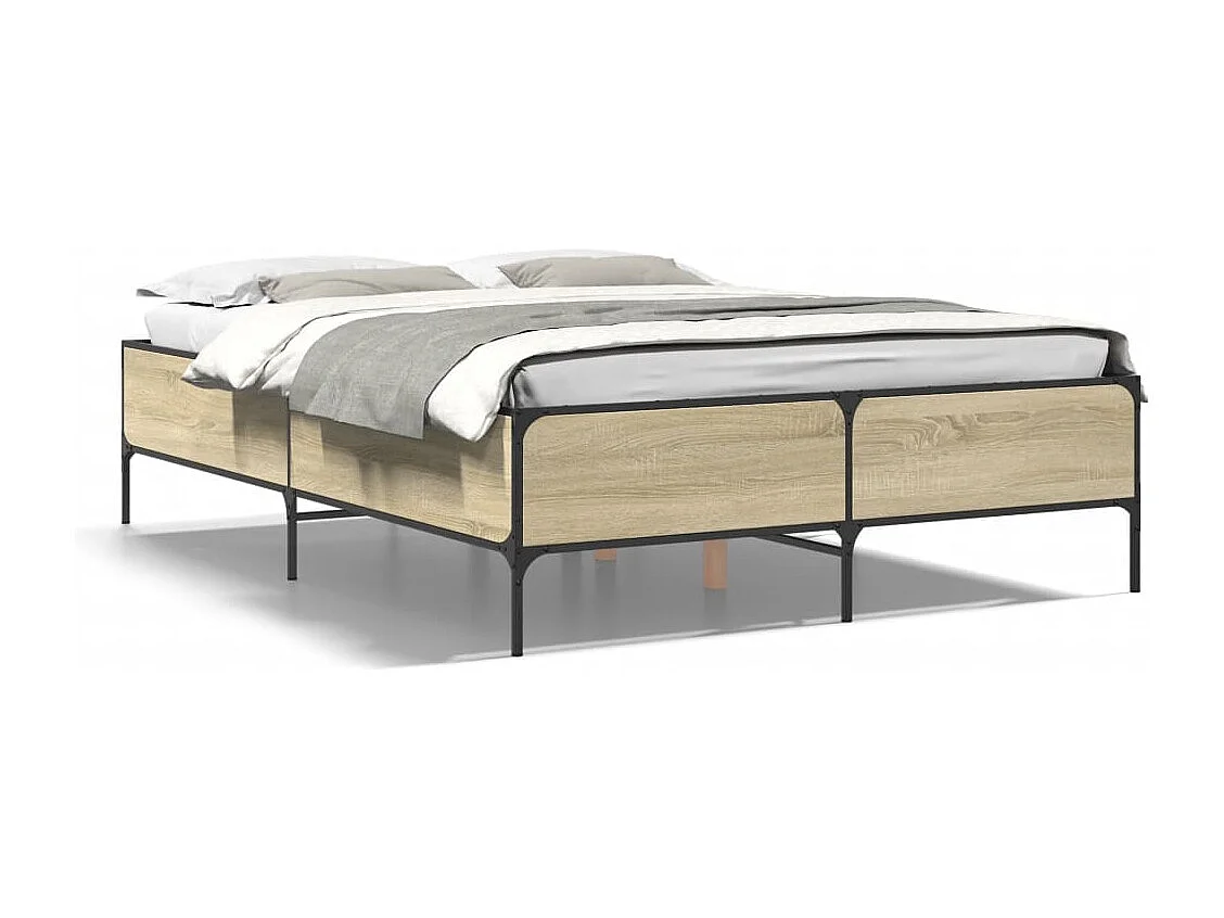 Lit simple | Lit adulte, enfant | Cadre de lit chêne sonoma 120x200 cm