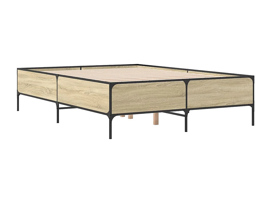 Lit simple | Lit adulte, enfant | Cadre de lit chêne sonoma 120x200 cm