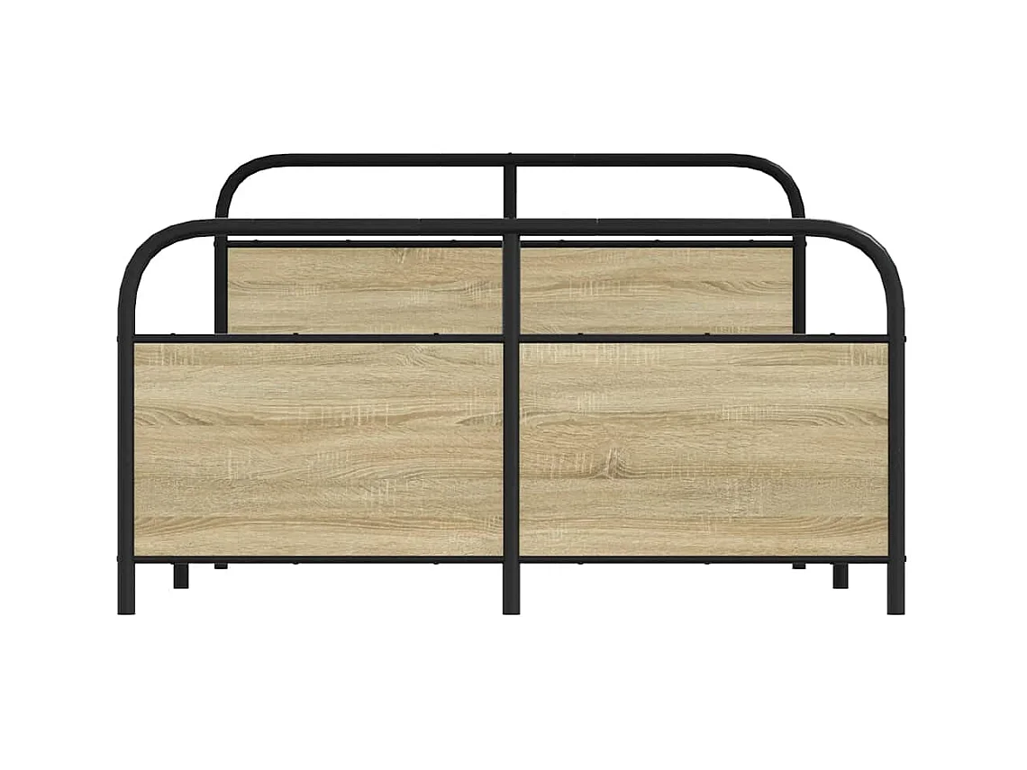 Letto per adulti | Letto singolo | Giroletto senza Materasso Rovere Sonoma 120x200cm in Truciolato