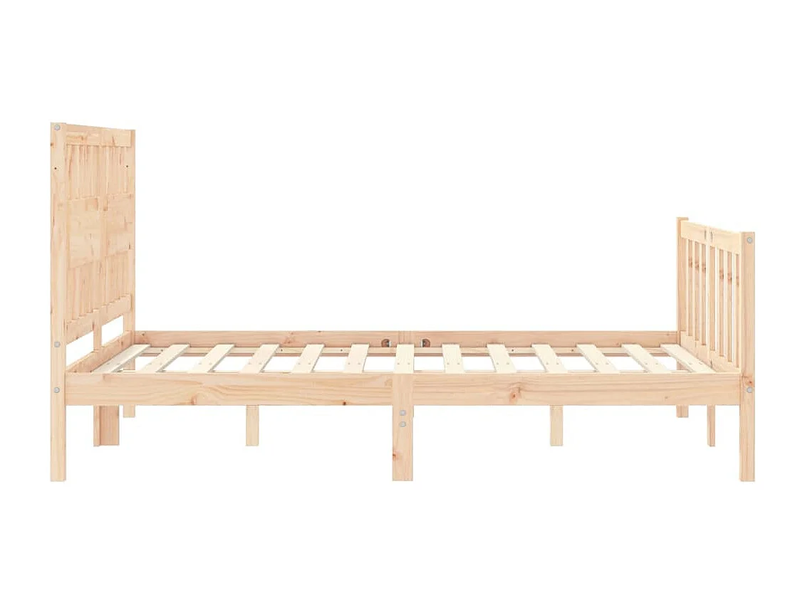 Lit simple | Lit adulte, enfant | Cadre de lit bois de pin massif 120x190 cm