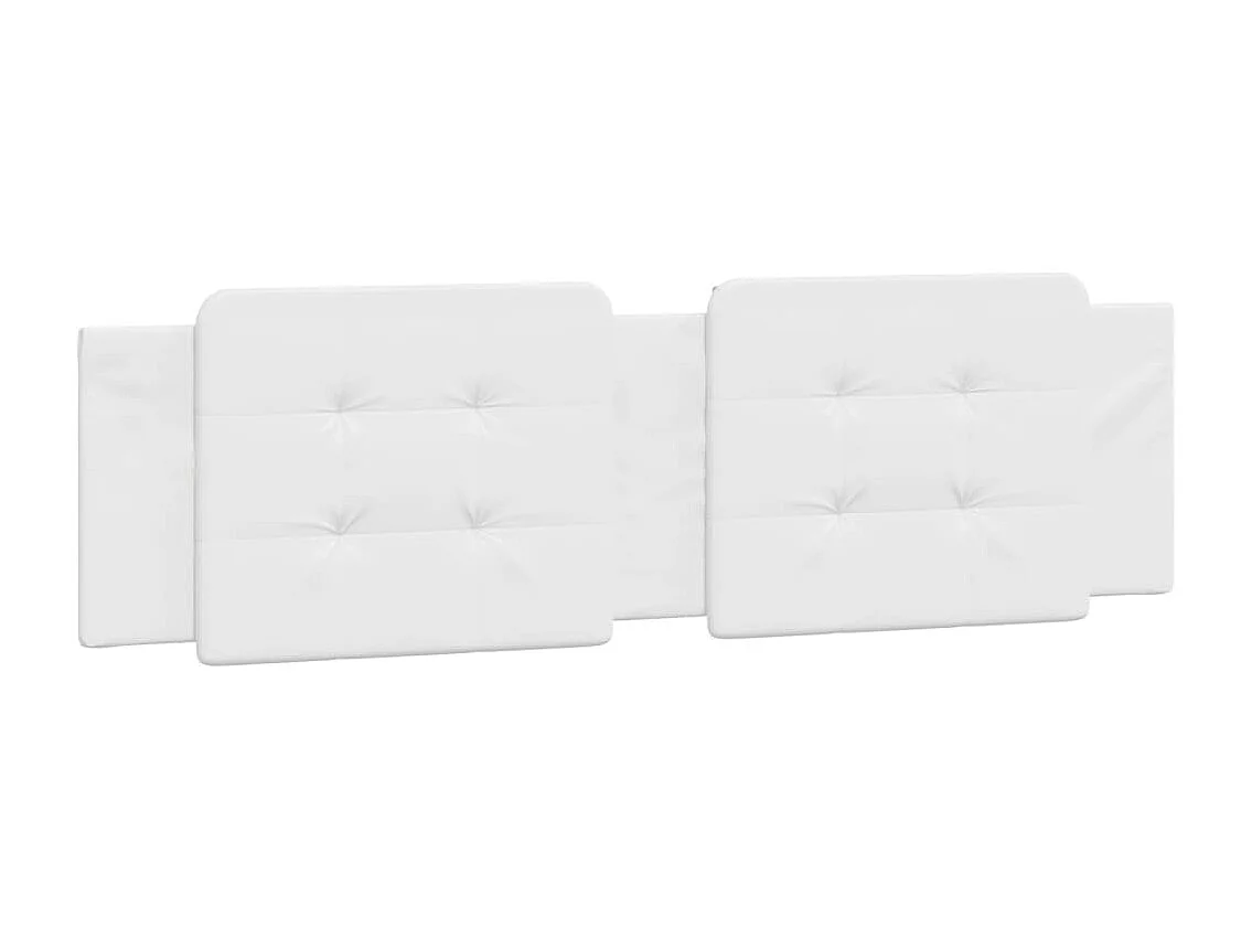 Bedframe | Tweepersoonsbed zonder matras "Zadar" kunstleer wit 180x200 cm