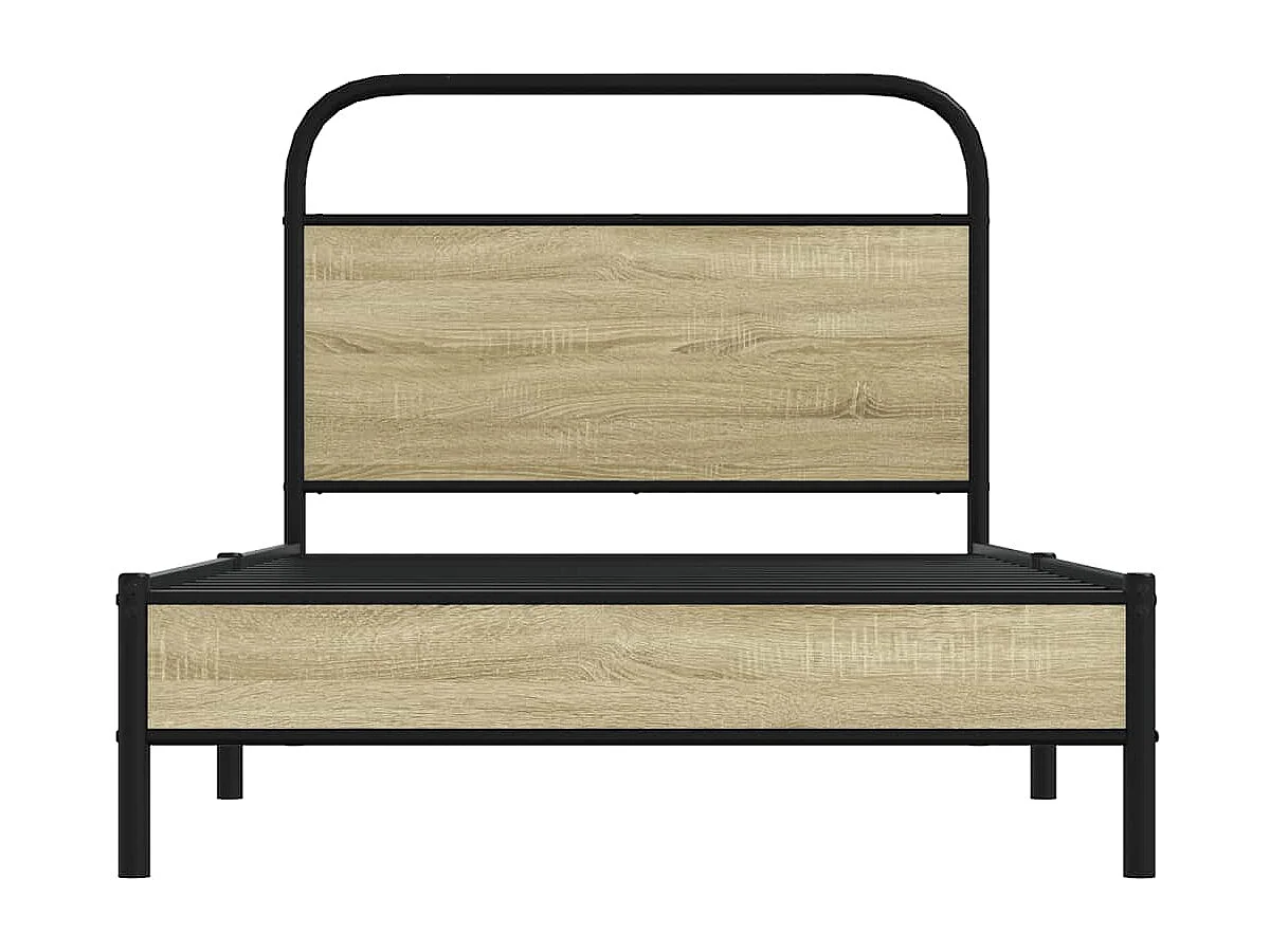 Lit simple | Lit adulte, enfant | Cadre de lit 107x203 cm chêne sonoma