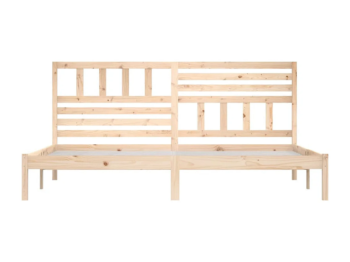 Lit double | Lit adulte | Cadre de lit bois massif de pin 200x200 cm