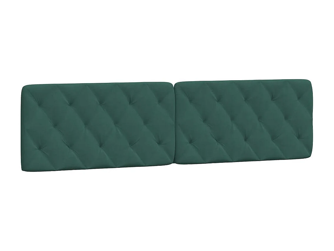 Letto per adulti | Letto matrimoniale | Giroletto con LED senza Materasso Verde Scuro 200x200 cm in Velluto