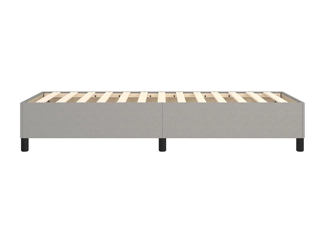 Lit simple | Lit adulte, enfant | Cadre de lit gris clair 80x200 cm tissu