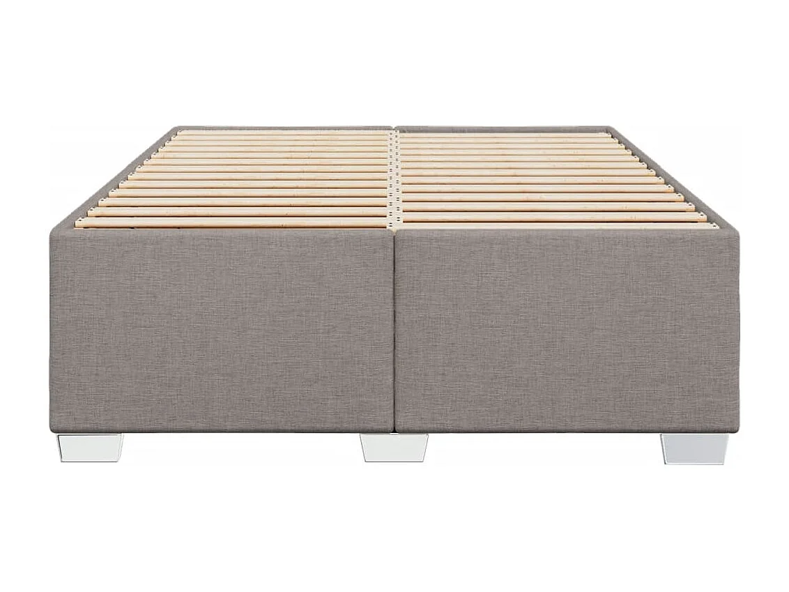 Letto per adulti | Letto matrimoniale | Giroletto senza Materasso Tortora 140x190 cm in Tessuto