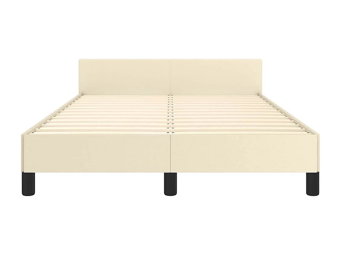 Letto per adulti | Letto singolo | Giroletto senza Materasso Crema 120x190 cm Similpelle