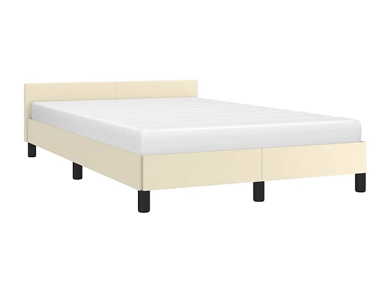Letto per adulti | Letto singolo | Giroletto senza Materasso Crema 120x190 cm Similpelle