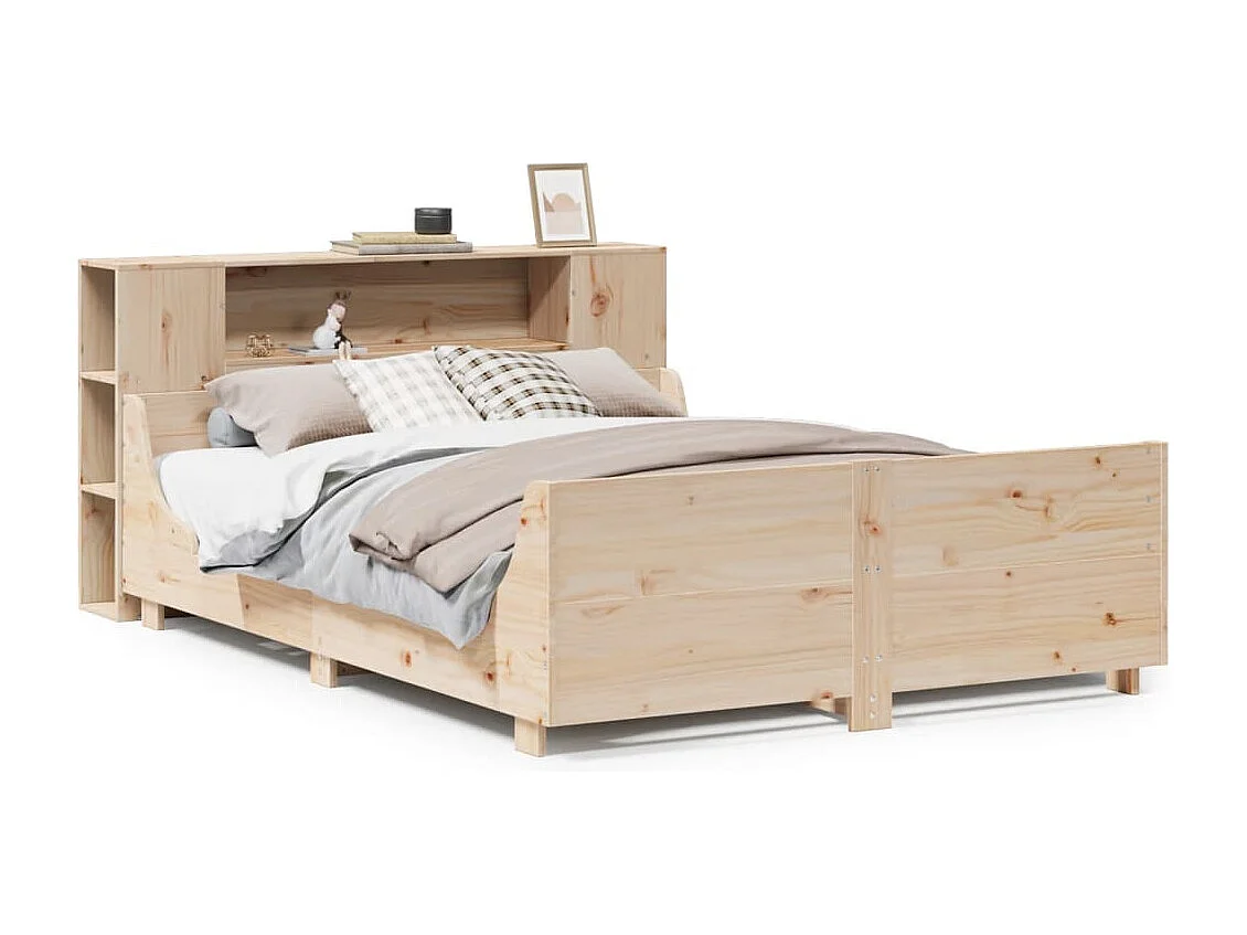 Lit double | Lit adulte | Cadre de lit 135x190 cm bois de pin massif