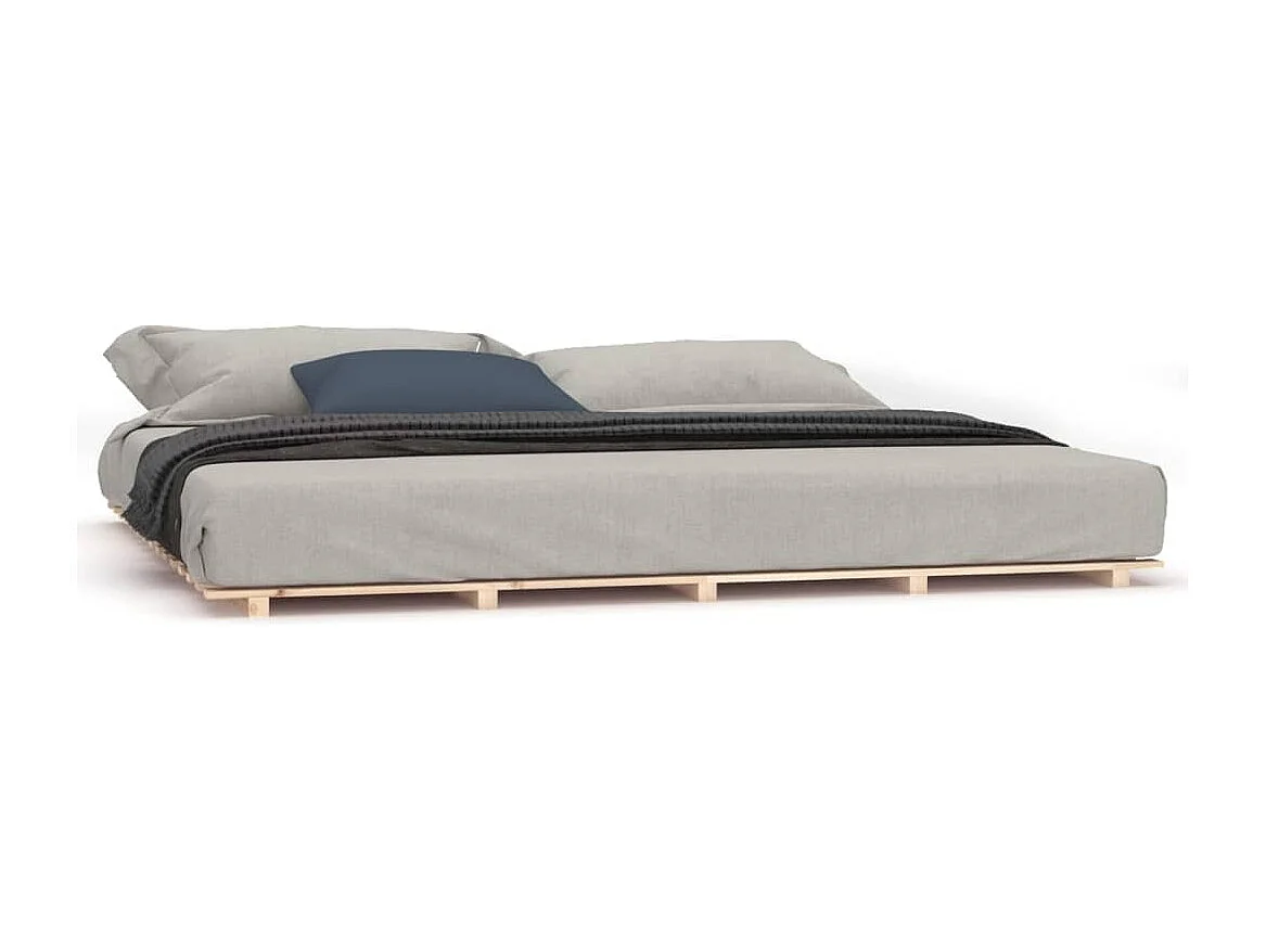 Lit double | Lit adulte | Cadre de lit 160x200 cm bois massif de pin