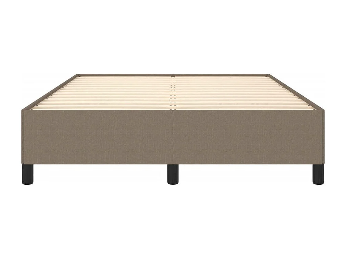 Lit double | Lit adulte | Cadre de lit taupe 140x200 cm tissu