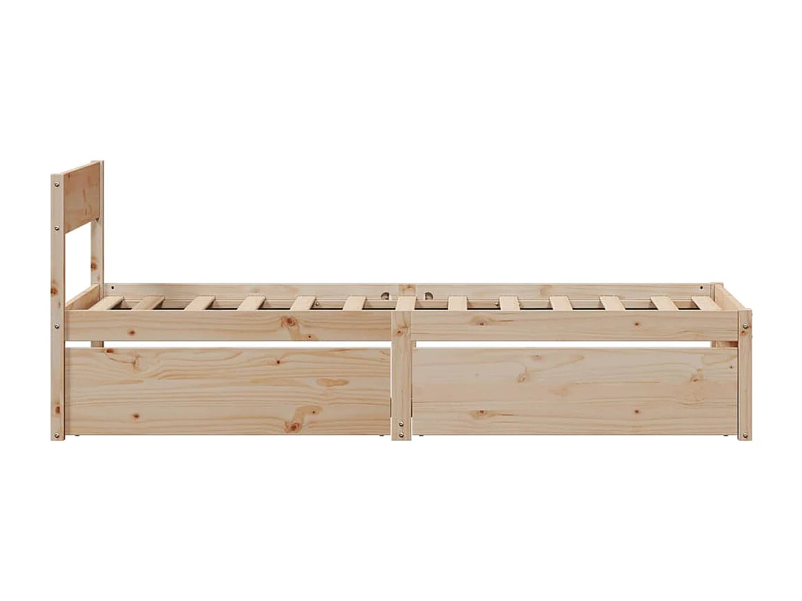 Lit simple | Lit adulte, enfant | Cadre de lit 100x200 cm bois massif de pin