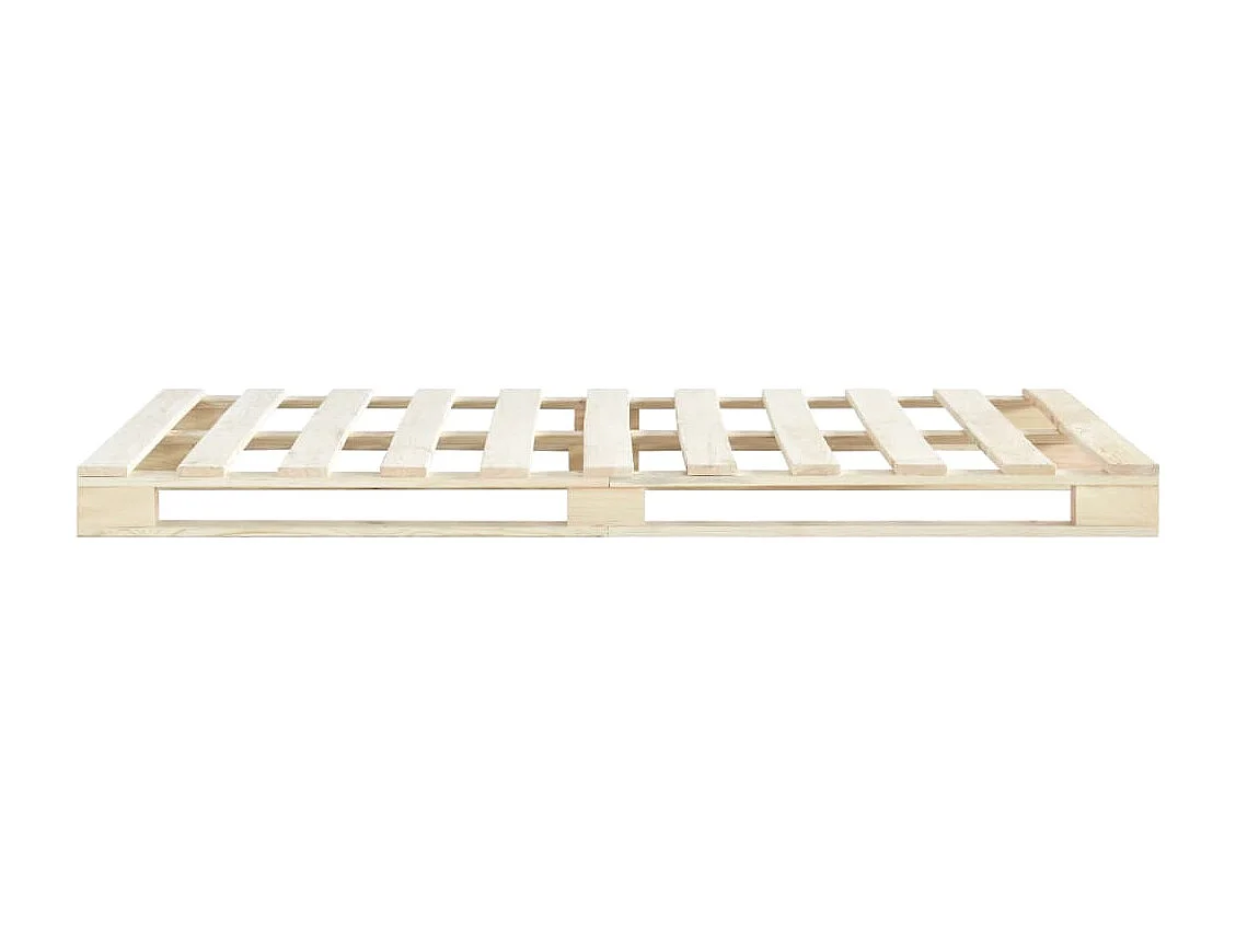 Lit double | Lit adulte | Cadre de lit de palette 180x200 cm bois massif pin