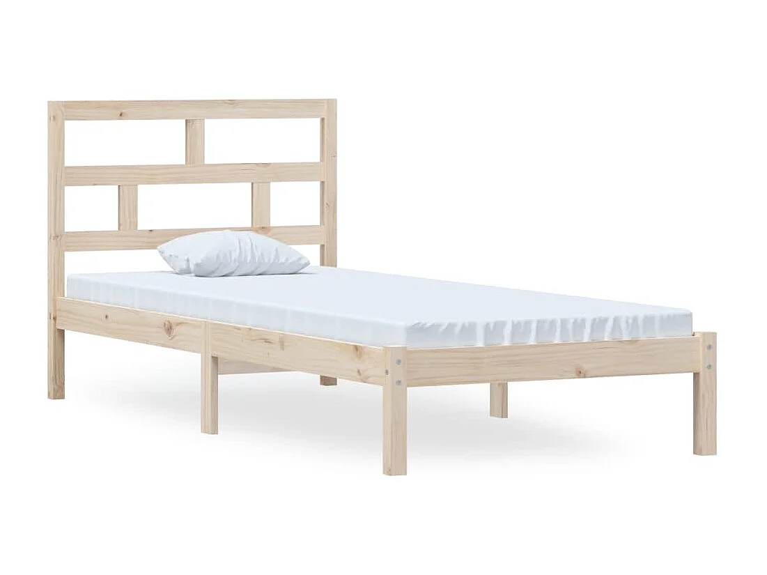 Lit simple | Lit adulte, enfant | Cadre de lit bois massif 100x200 cm
