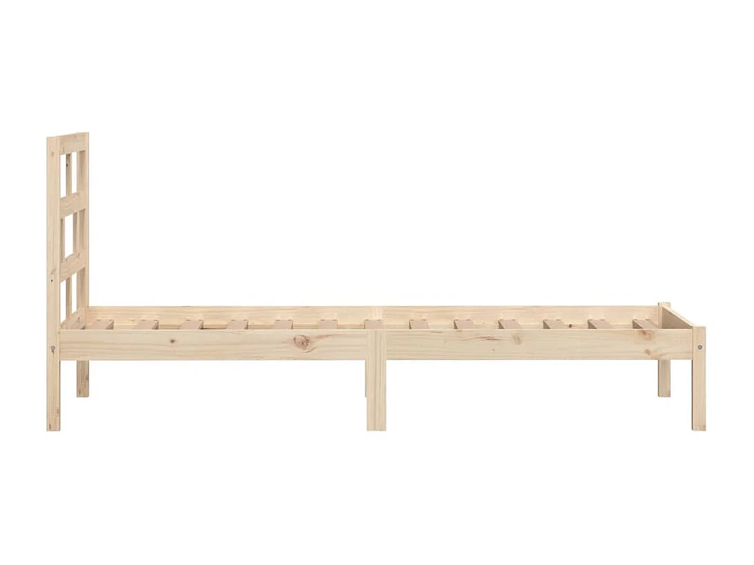 Lit simple | Lit adulte, enfant | Cadre de lit bois massif 100x200 cm