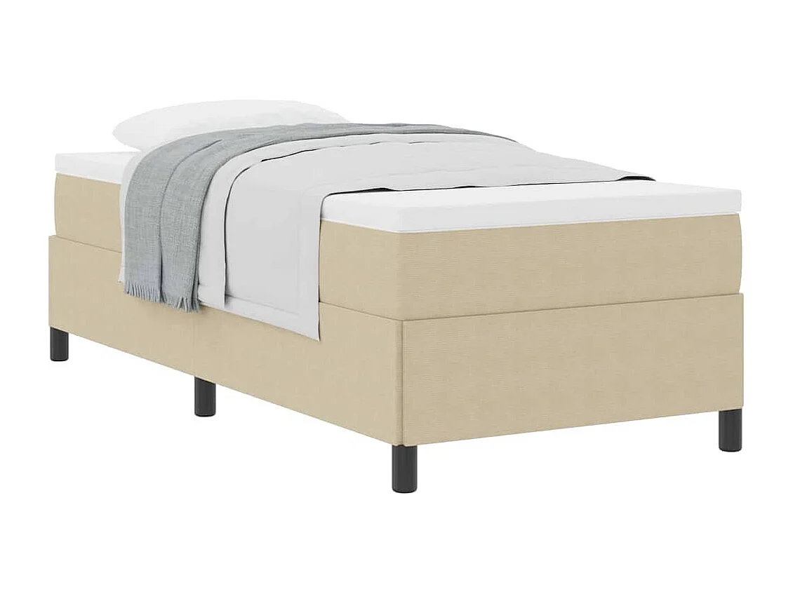 Lit simple | Lit adulte, enfant | Cadre de lit Vert gris 100x200 cm Tissu en velours côtelé