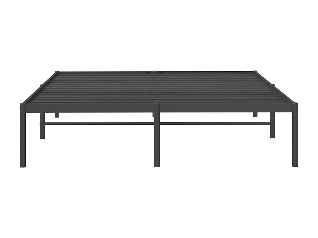 Lit double | Lit adulte | Cadre de lit métal noir 140x200 cm