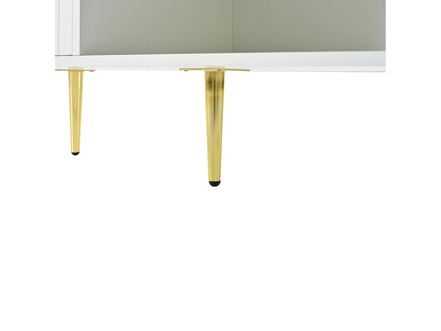 Meuble à chaussures blanc avec 1 porte et banc rembourré, pieds en métal 100x38x58cm