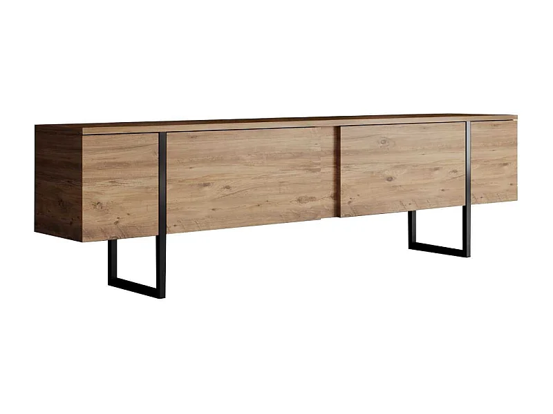 Móvel de TV-Luxe-Pinheiro Atlântico Preto