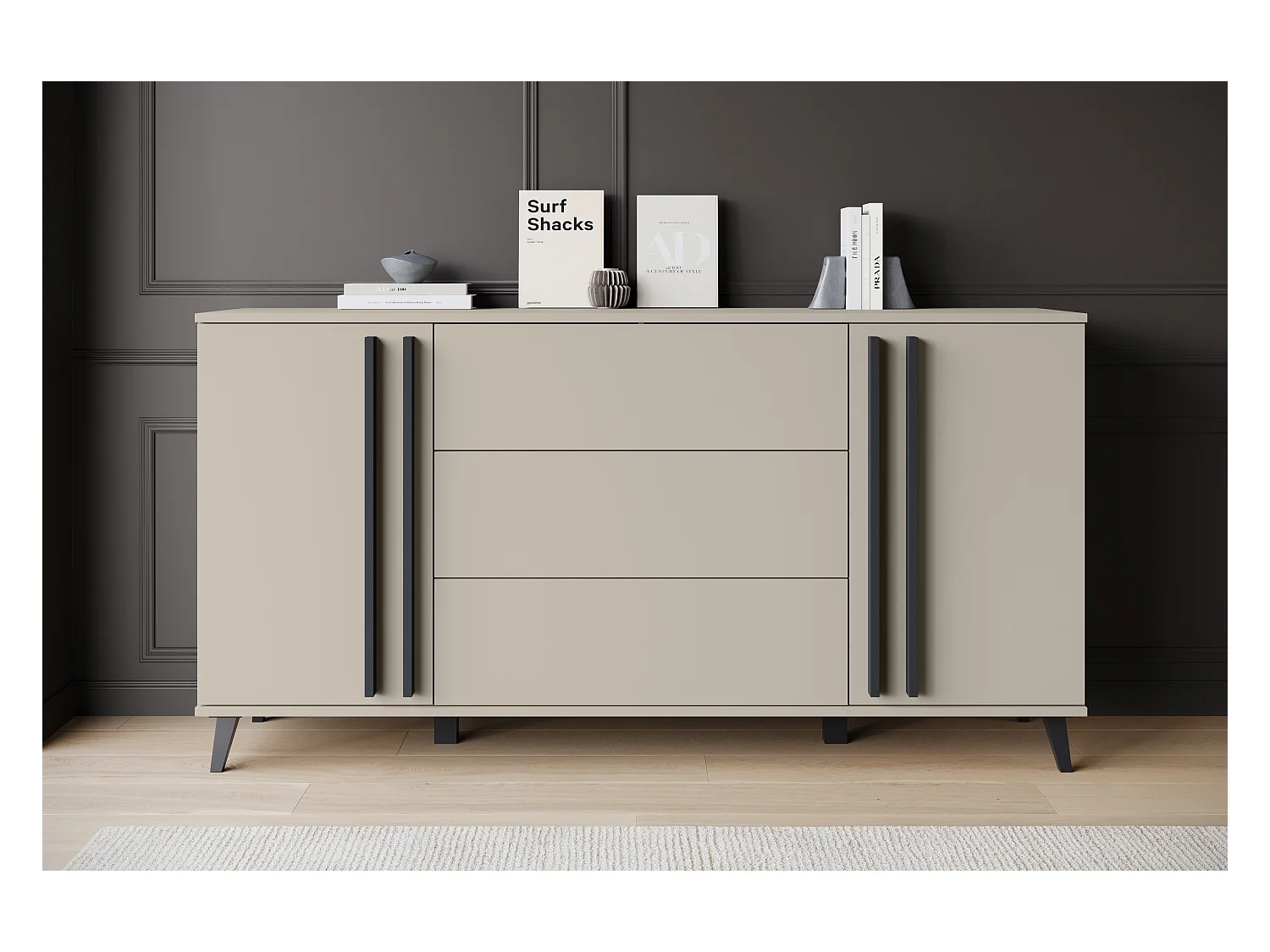 MINIO go for it, Commode HURON 150 cm congo/noir