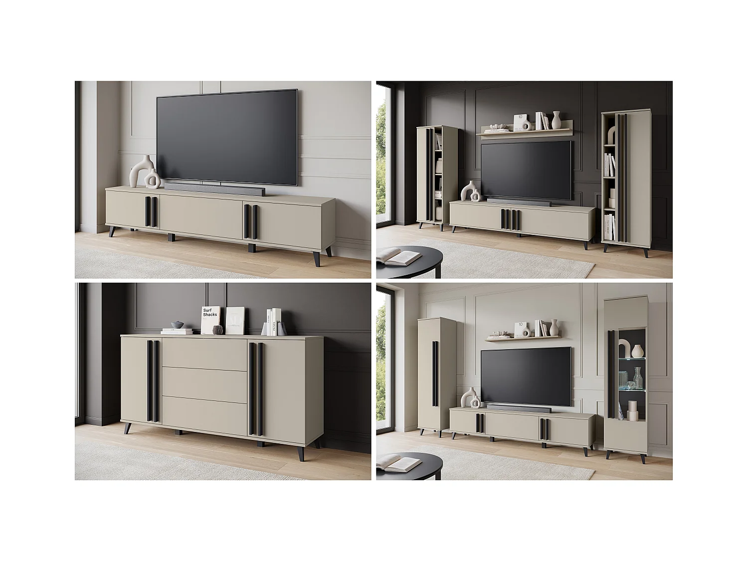 MINIO go for it, Commode HURON 150 cm congo/noir