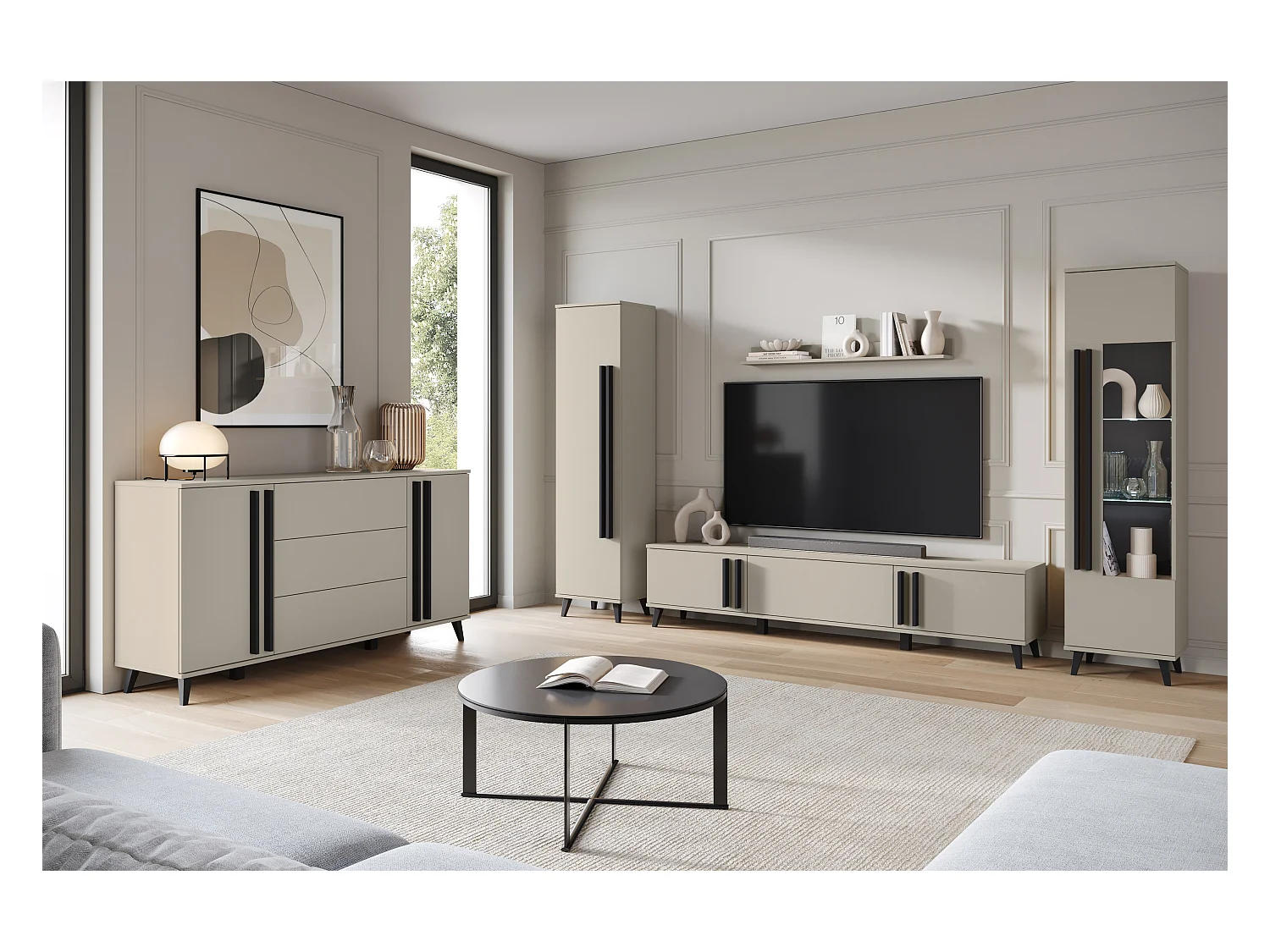 MINIO go for it, Commode HURON 150 cm congo/noir