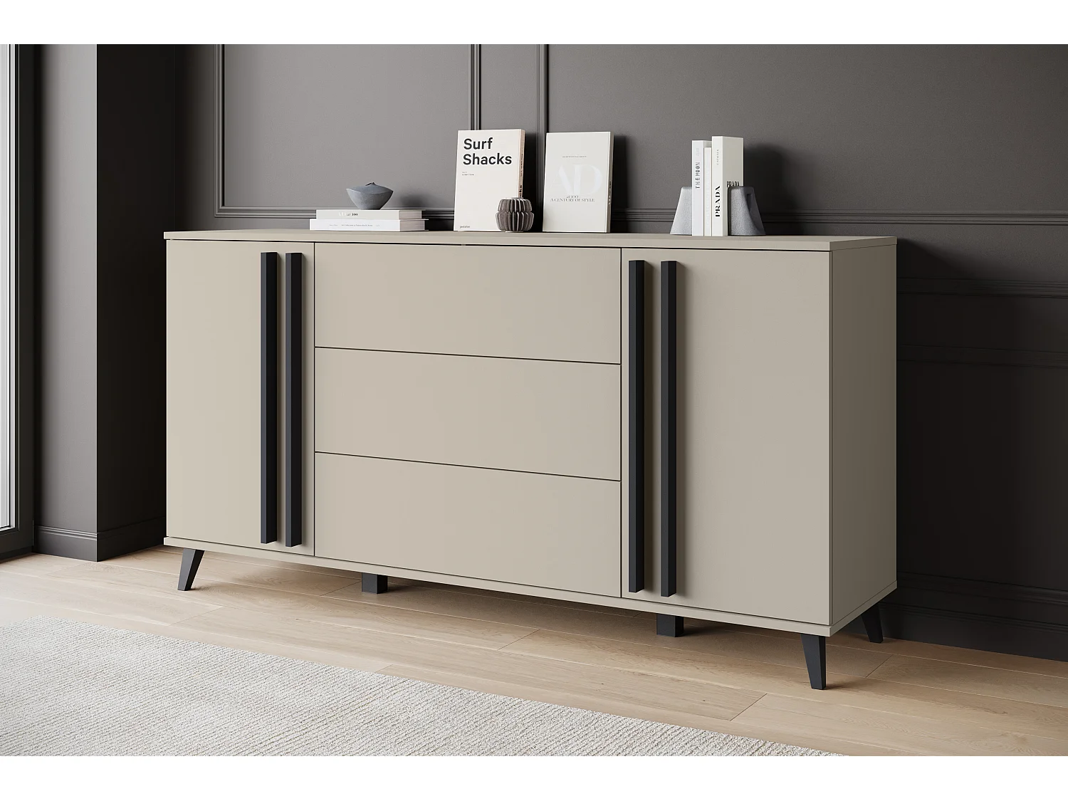 MINIO go for it, Commode HURON 150 cm congo/noir