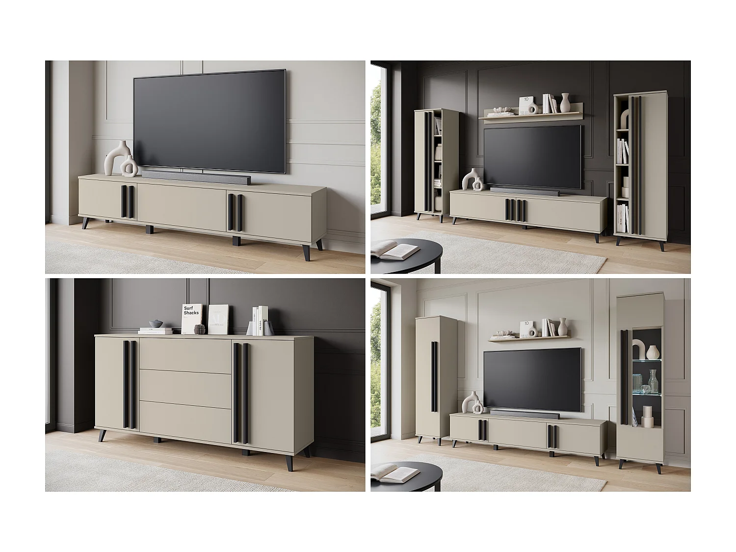 MINIO go for it, Commode HURON 150 cm congo/noir