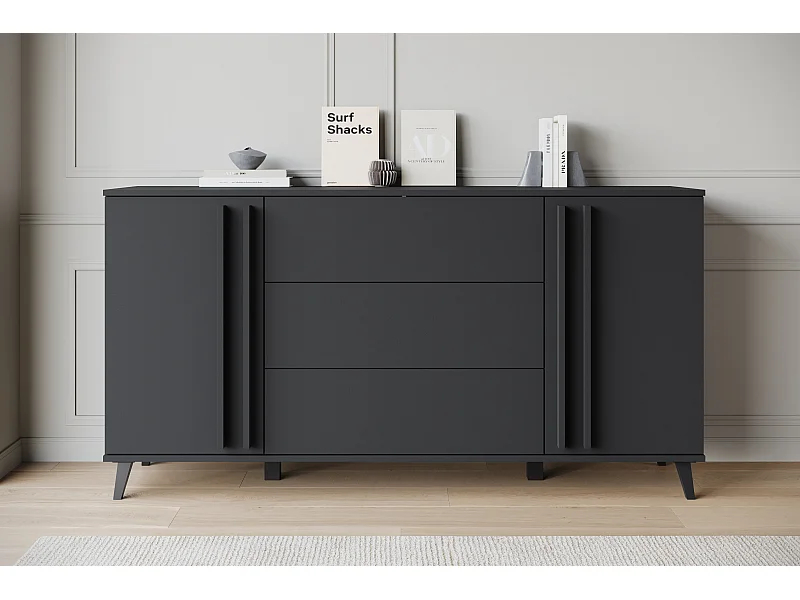 MINIO go for it, Commode HURON 150 cm noir