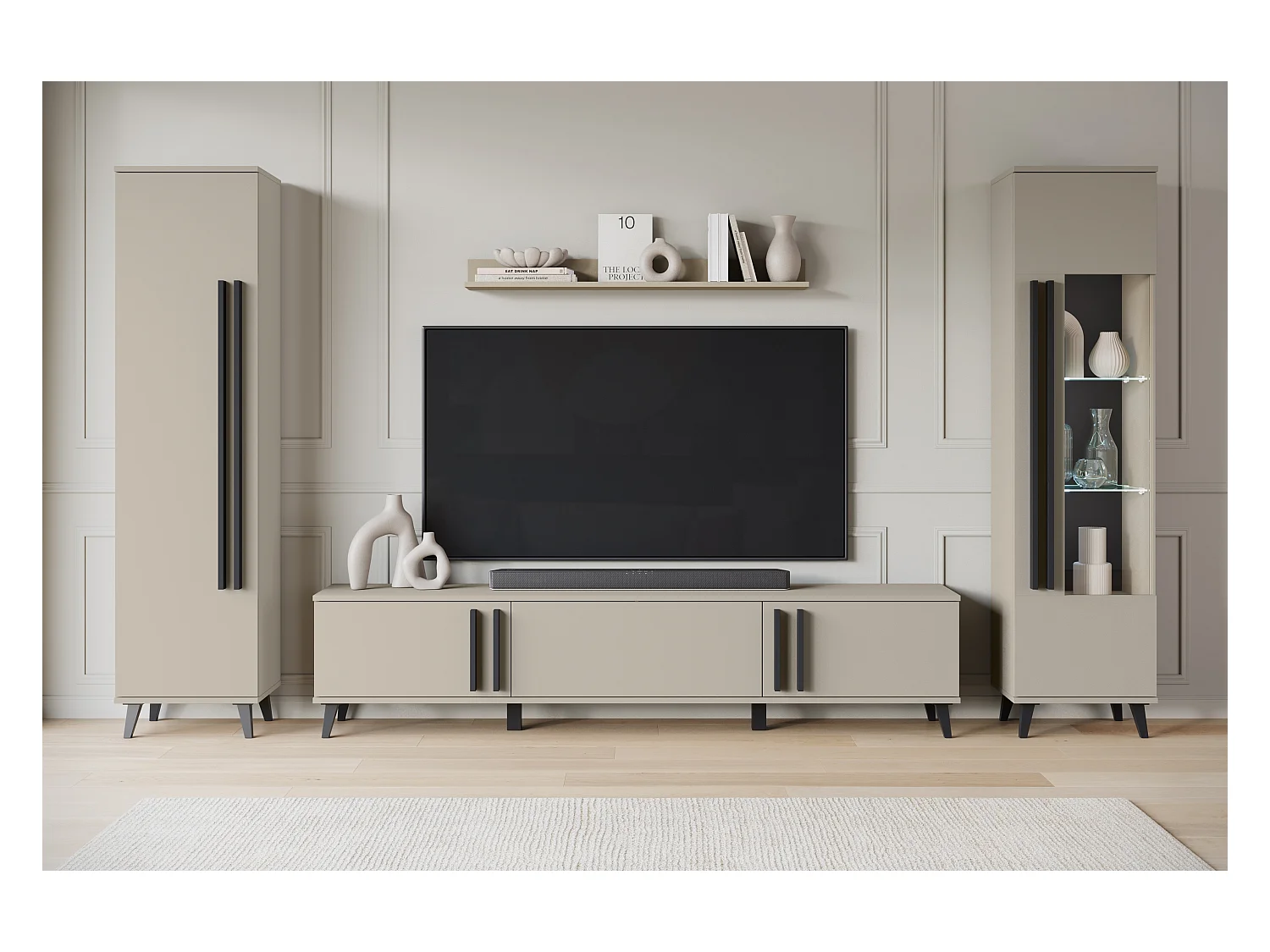 MINIO go for it, Meuble mural HURON II congo/noir