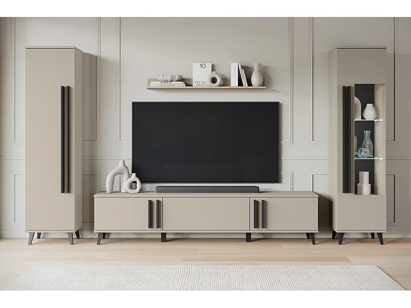 MINIO go for it, Meuble mural HURON II congo/noir