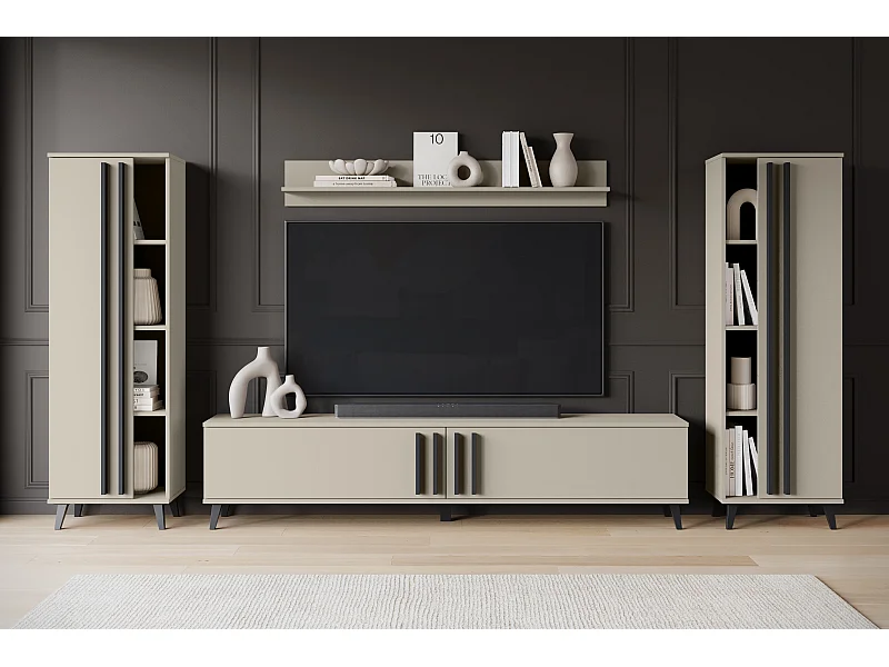 MINIO go for it, Parete attrezzata HURON I congo/nero