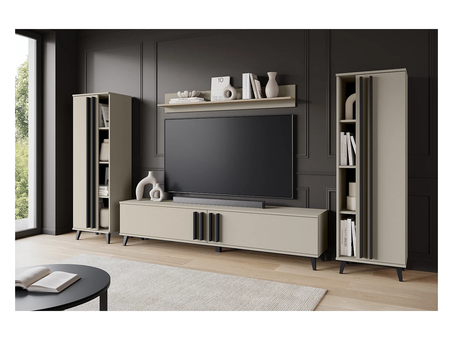 MINIO go for it, Meuble mural HURON I congo/noir