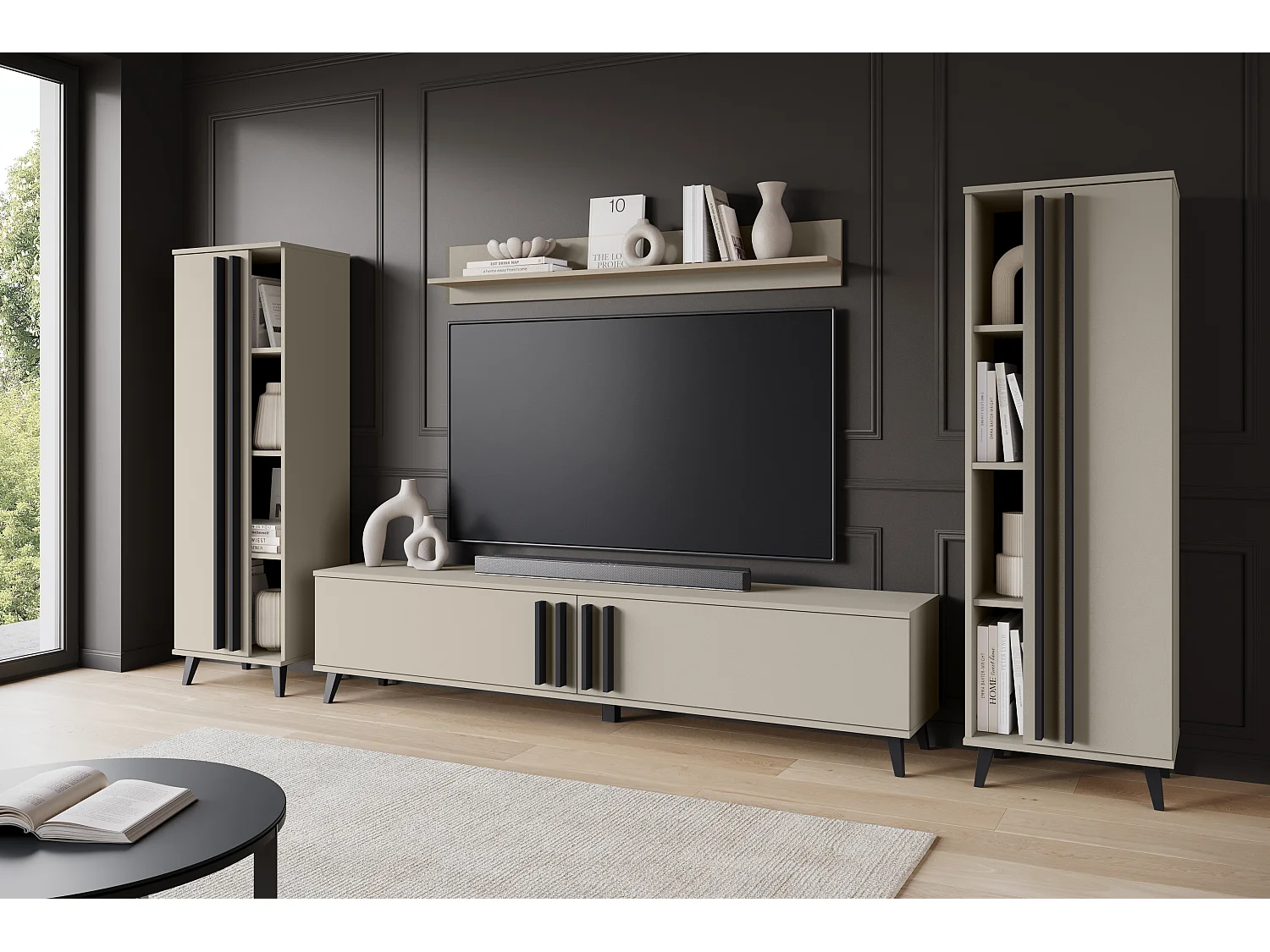 MINIO go for it, Meblościanka HURON I congo/czarny