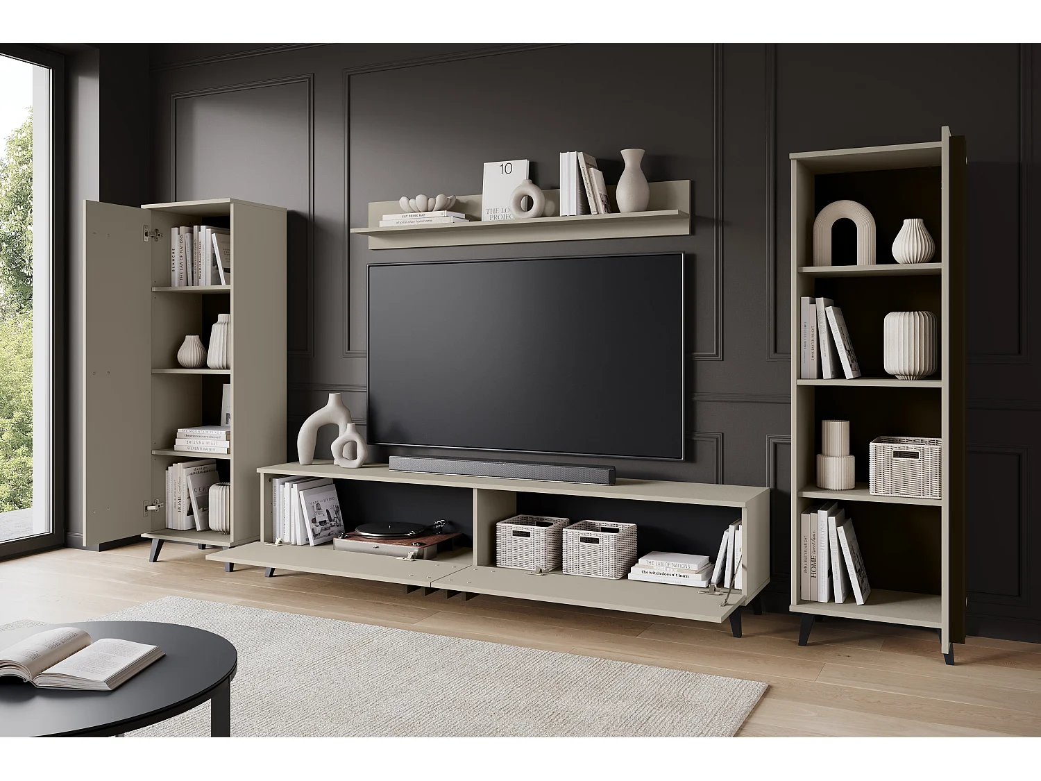 MINIO go for it, Meblościanka HURON I congo/czarny