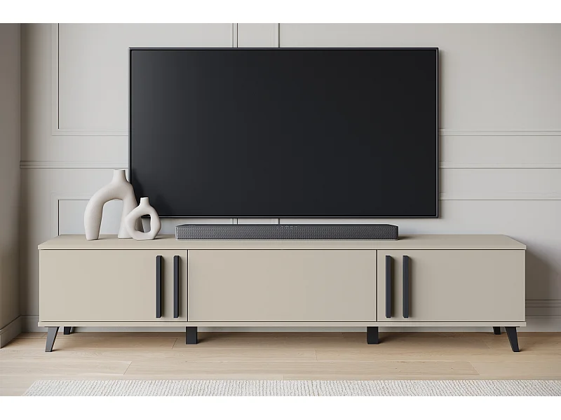 MINIO go for it, Meuble TV HURON 180 cm congo/noir