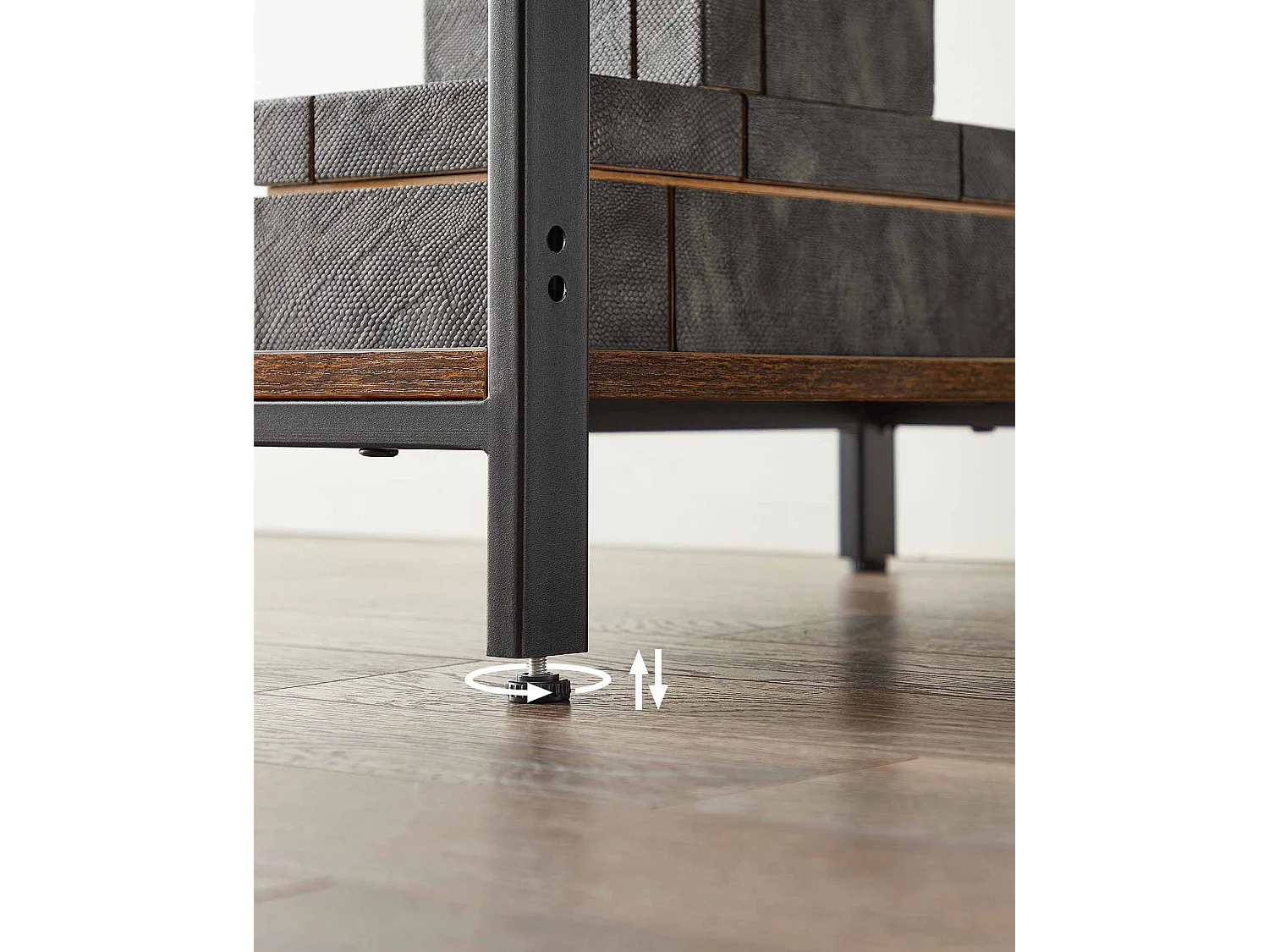 Biurko Komputerowe Biurko Pc Stół Biurowy Z 2 Półkami Po Prawej Lub Lewej Stronie Do Salonu Biurowego Stalowa Rama Wzornictwo Pr