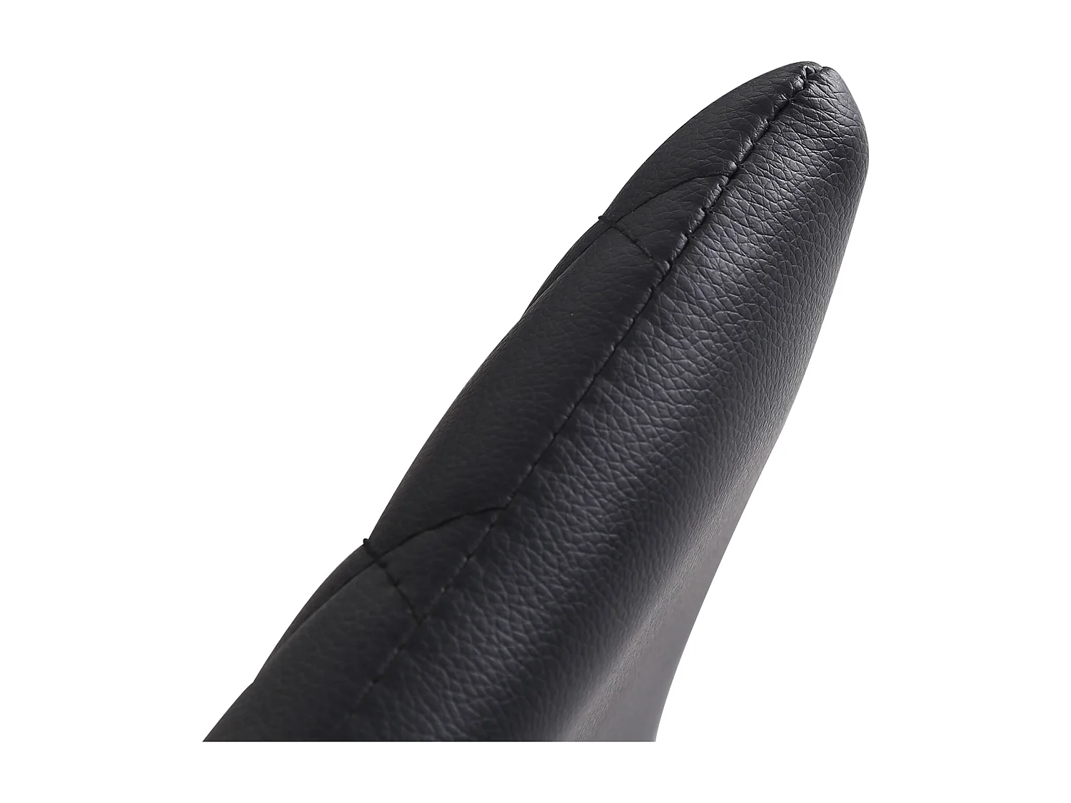 Chaise salle à manger 4 pcs rembourrée simili cuir pieds acier noir 41x50x91 cm