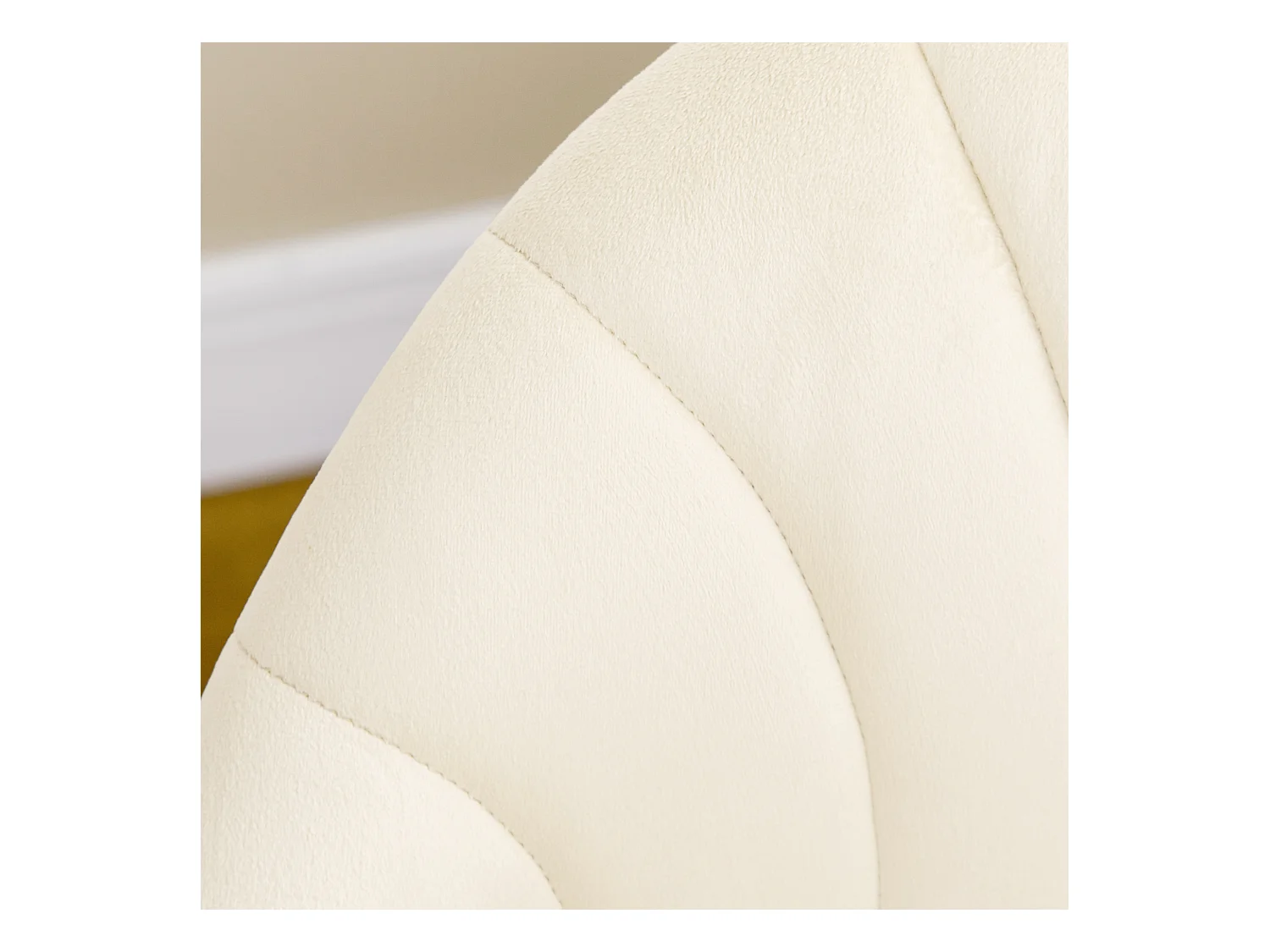 Chaise salle à manger 2 pcs velours crème confortable dossier design scandinave 52x54x79 cm