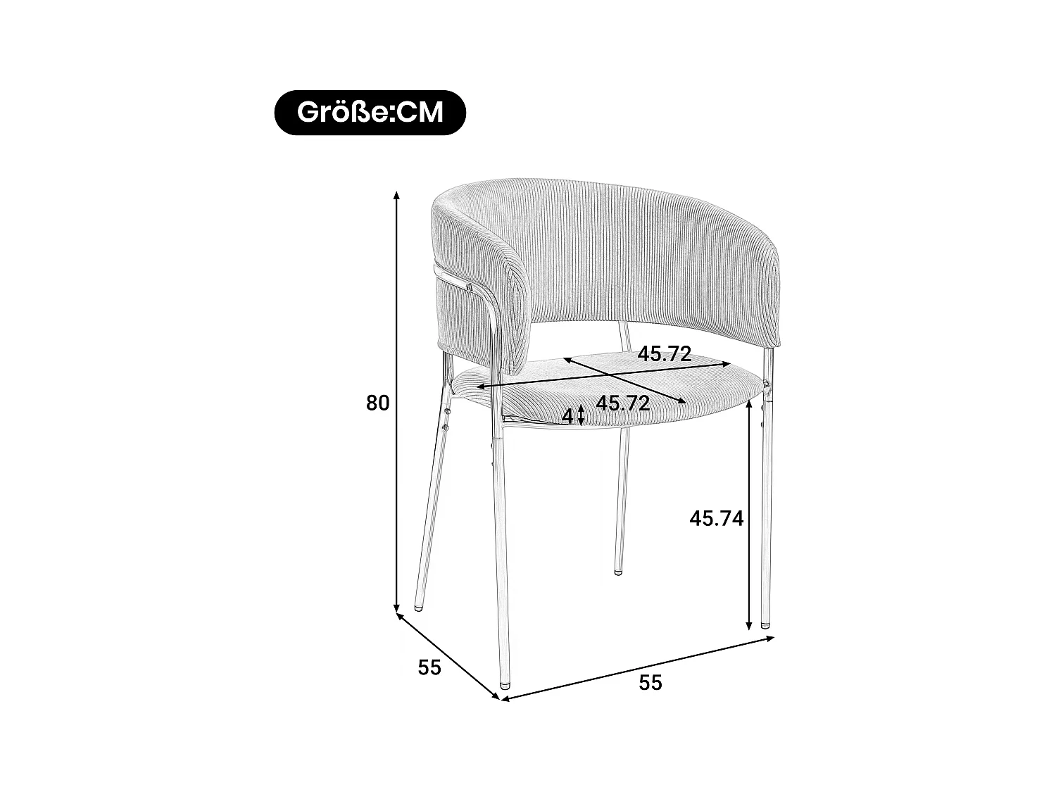 Chaise longue design in tessuto intrecciato pieds metal regolabile comoda per salone o scrivania grigia 45x45cm lotto di 4