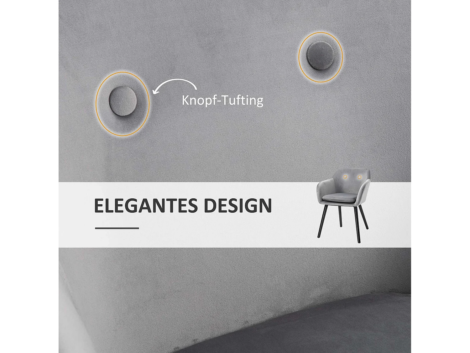 Chaise de salle à manger 2 pcs tissu velours pieds bois hêtre confortable gris 54x56x74 cm