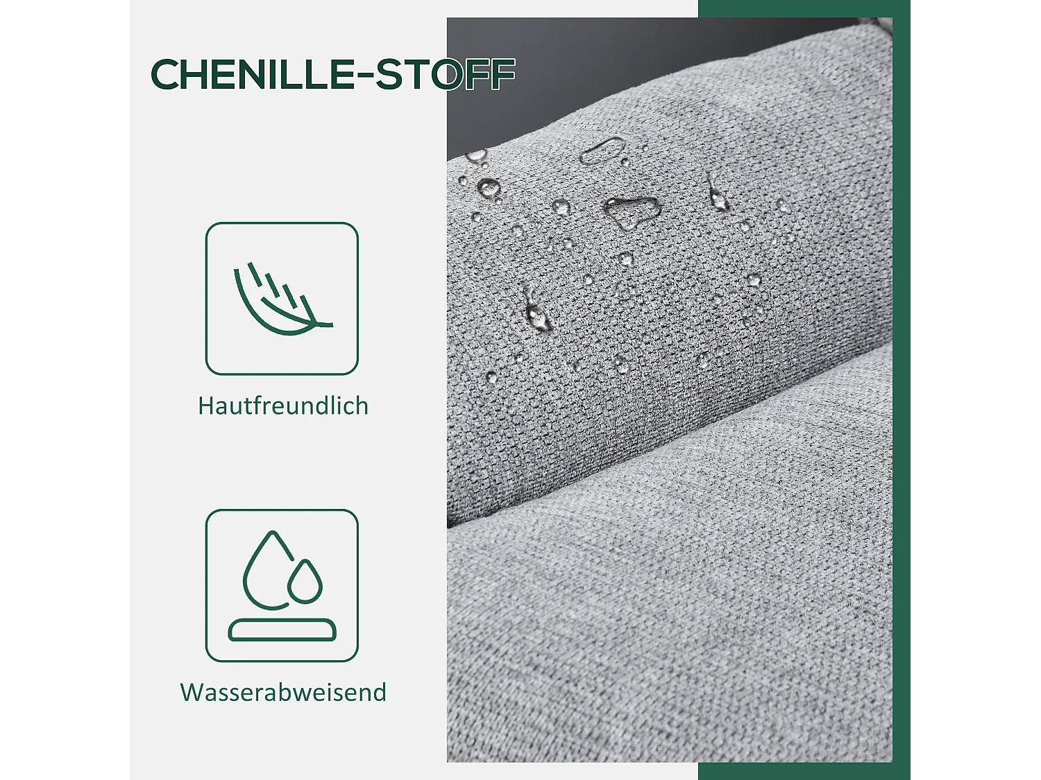 Sillón relax giratorio de chenilla resistente al agua con reposabrazos para salón 79x91x98 cm